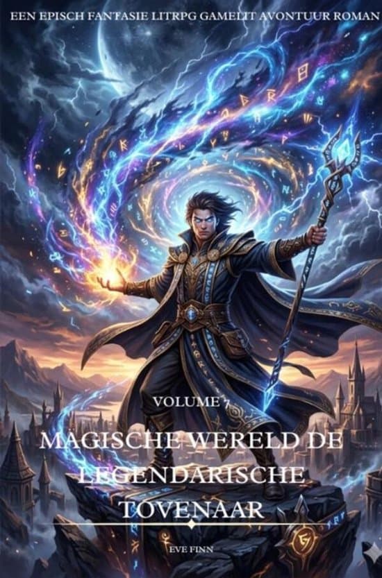 Omslag van Magische Wereld De Legendarische Tovenaar:Een Episch Fantasie LitRPG GameLit Avontuur Roman(Volume 7)