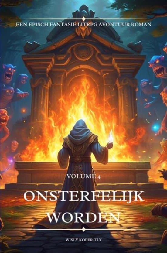 Omslag van Onsterfelijk worden:Een Episch Fantasie LitRPG Avontuur Roman(Volume 4)
