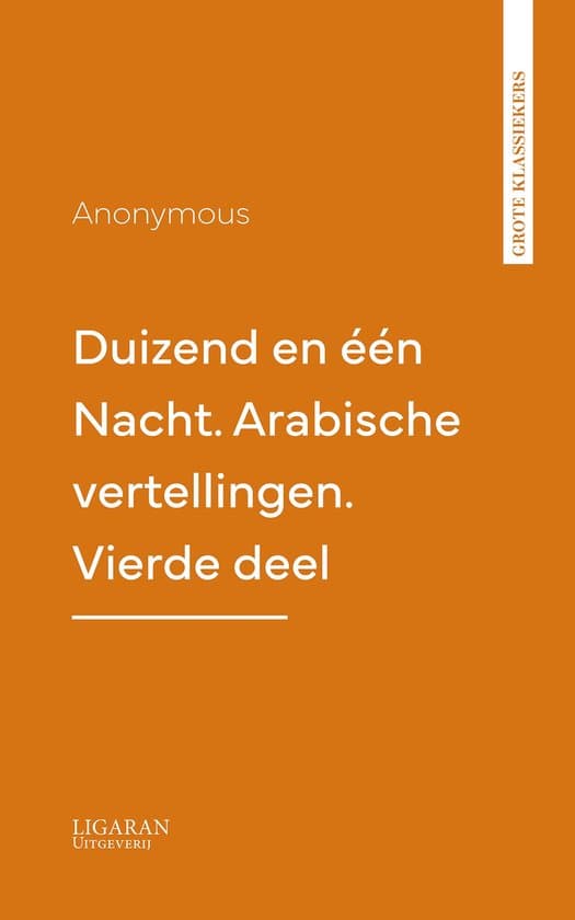 Omslag van Duizend en één Nacht. Arabische vertellingen. Vierde deel