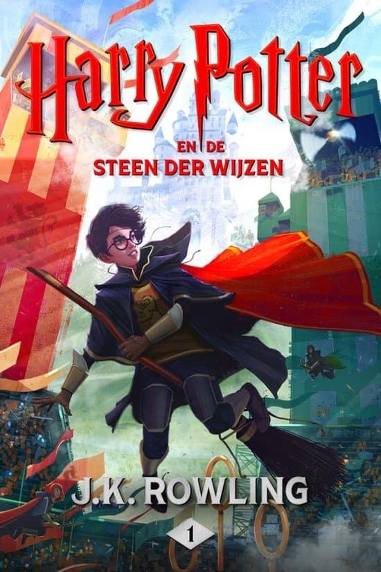 Omslag van Harry Potter en de Steen der Wijzen