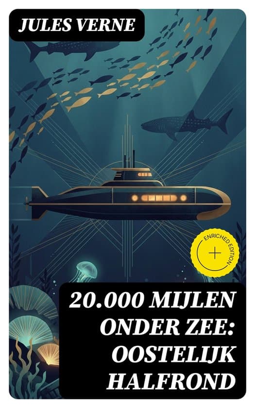 Omslag van 20.000 Mijlen onder Zee: Oostelijk Halfrond
