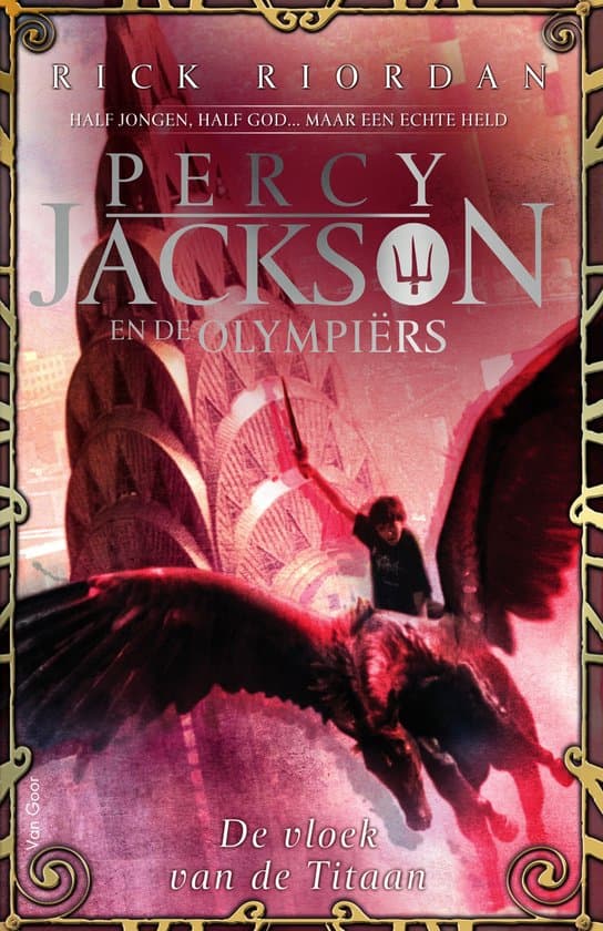 Omslag van Percy Jackson en de Olympiërs 3 - De vloek van de Titaan