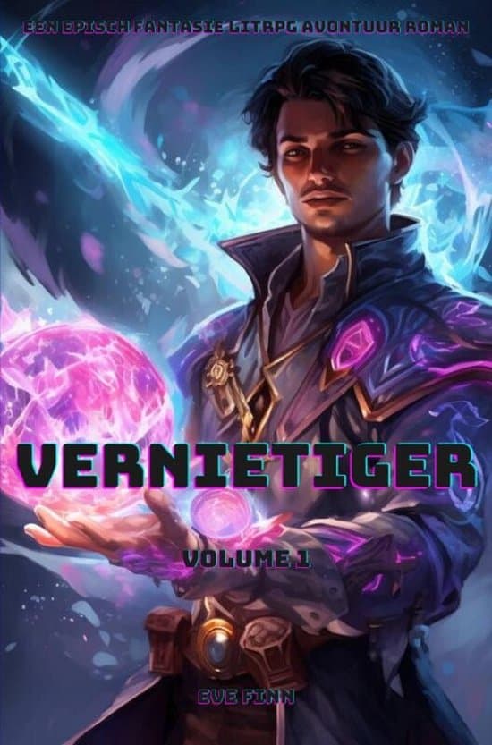 Omslag van Vernietiger:Een Episch Fantasie LitRPG Avontuur Roman(Volume 1)