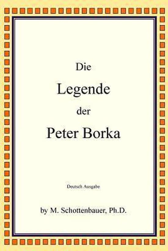 Omslag van Die legende der peter borka