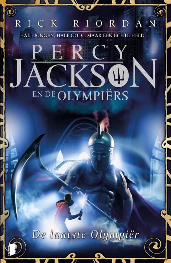 Omslag van Percy Jackson en de Olympiërs 5 - De laatste Olympier